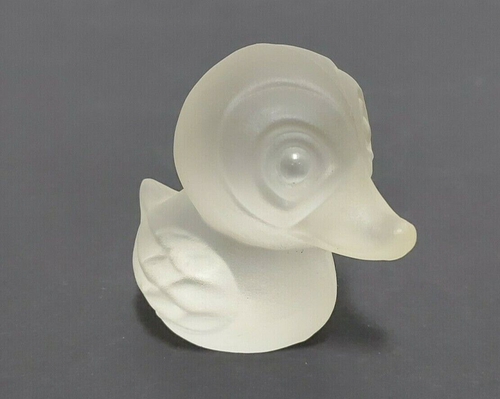 Cristallerie Zwiesel - Germany - Duck Figure Paper Weight - Frosted Glass - 第 1/12 張圖片
