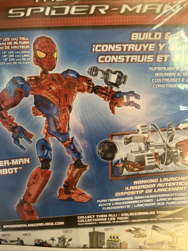 Mega Bloks #91247 Amazing Spider-Man & Lizard Techbot Set 90 Pcs 6+ Brand New - Image 4 of 4