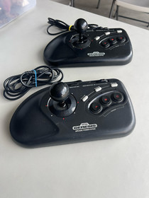 Sega Genesis Console 9 Game Bundle 2 Power Sticks 1 Controller Cables All Tested