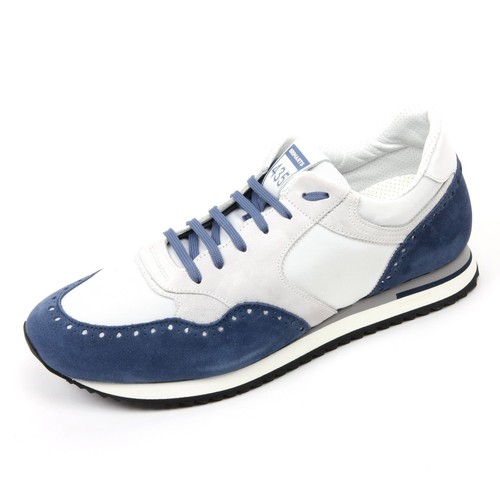 SCARPE BRIMARTS BLU IN PELLE SCAMOSCIATA