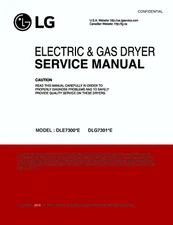 LG DLG7301VE Service Manual/Repair Manual PAPER AND PDF - Dryer