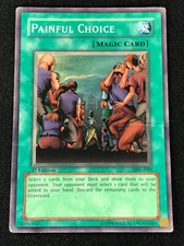 YUGIOH PAINFUL CHOICE MRL-049 1ST SUPER (HP)