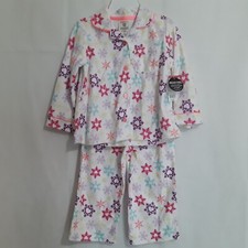 Girls pajamas size 2T long sleeves long pants brand Wonderkids NWT color white