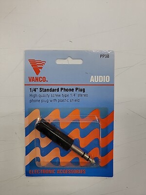 Vanco PP3B 1/4'' Phone Plug