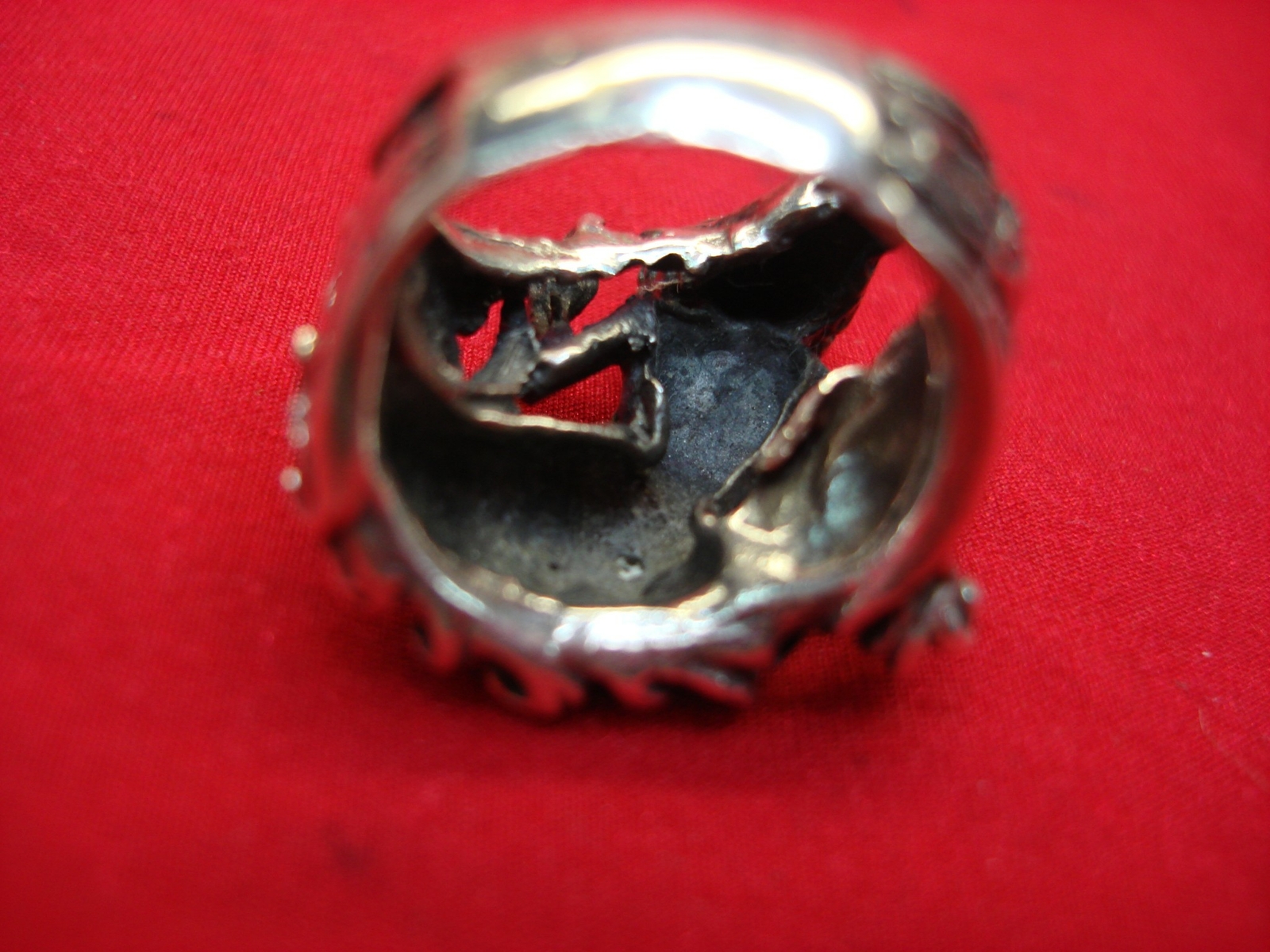 SOLID STERLING MERMAID RING - HIGHLY DETAILED - H… - image 7