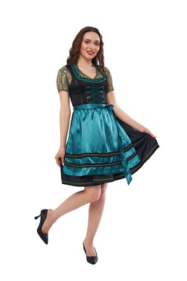 0352 Dirndl Oktoberfest German Dress Sizes: 34-36-38-40-42-44-46-48-50-52