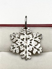 Sterling Silver Diamond Cut Snowflake Pendant