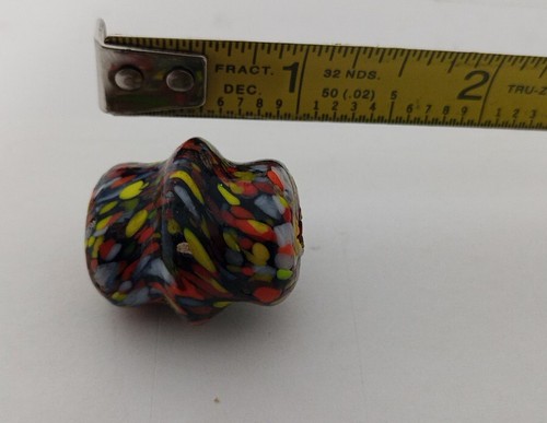 Lot Of 20 Multi Color Glass Crafting Jewelry Beads Beautiful 1" - Picture 3 of 6
