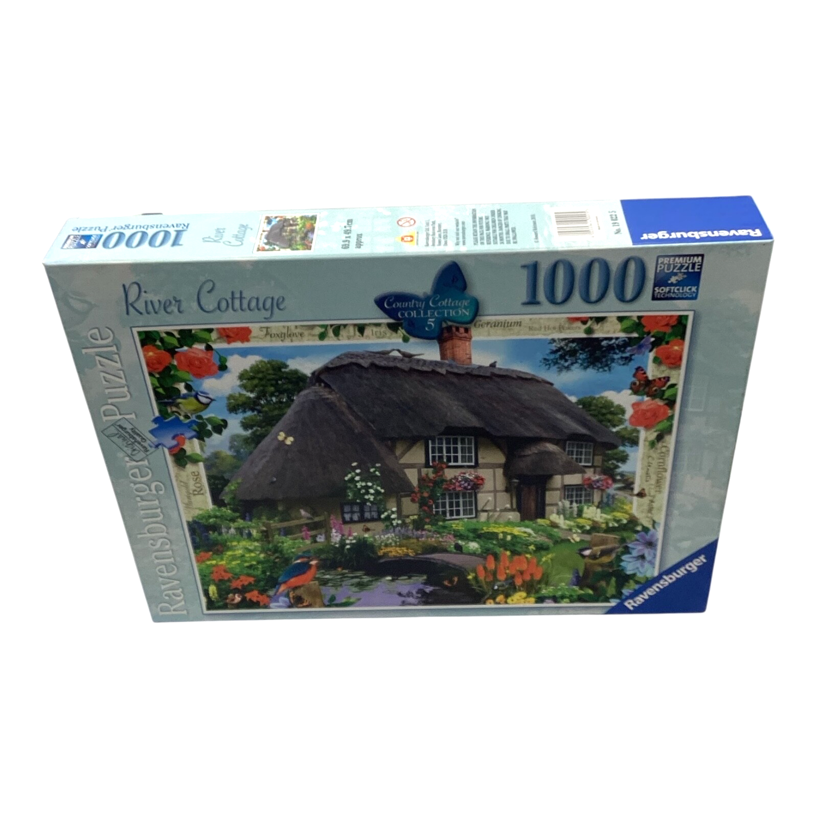 Ravensburger River Cottage 1000 Pieces Jigsaw Puzzle Used Complete