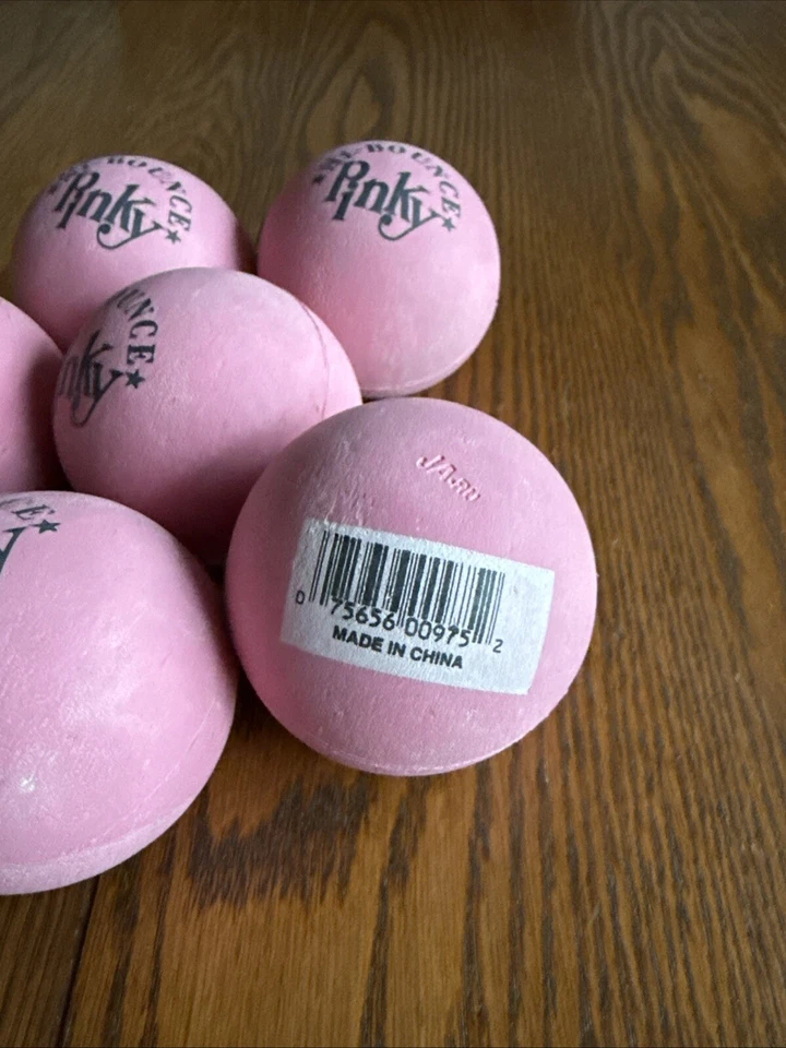 6 bolas de goma rosa Hi Bouncy Ball para niños. Nuevo Foto 2 de 2