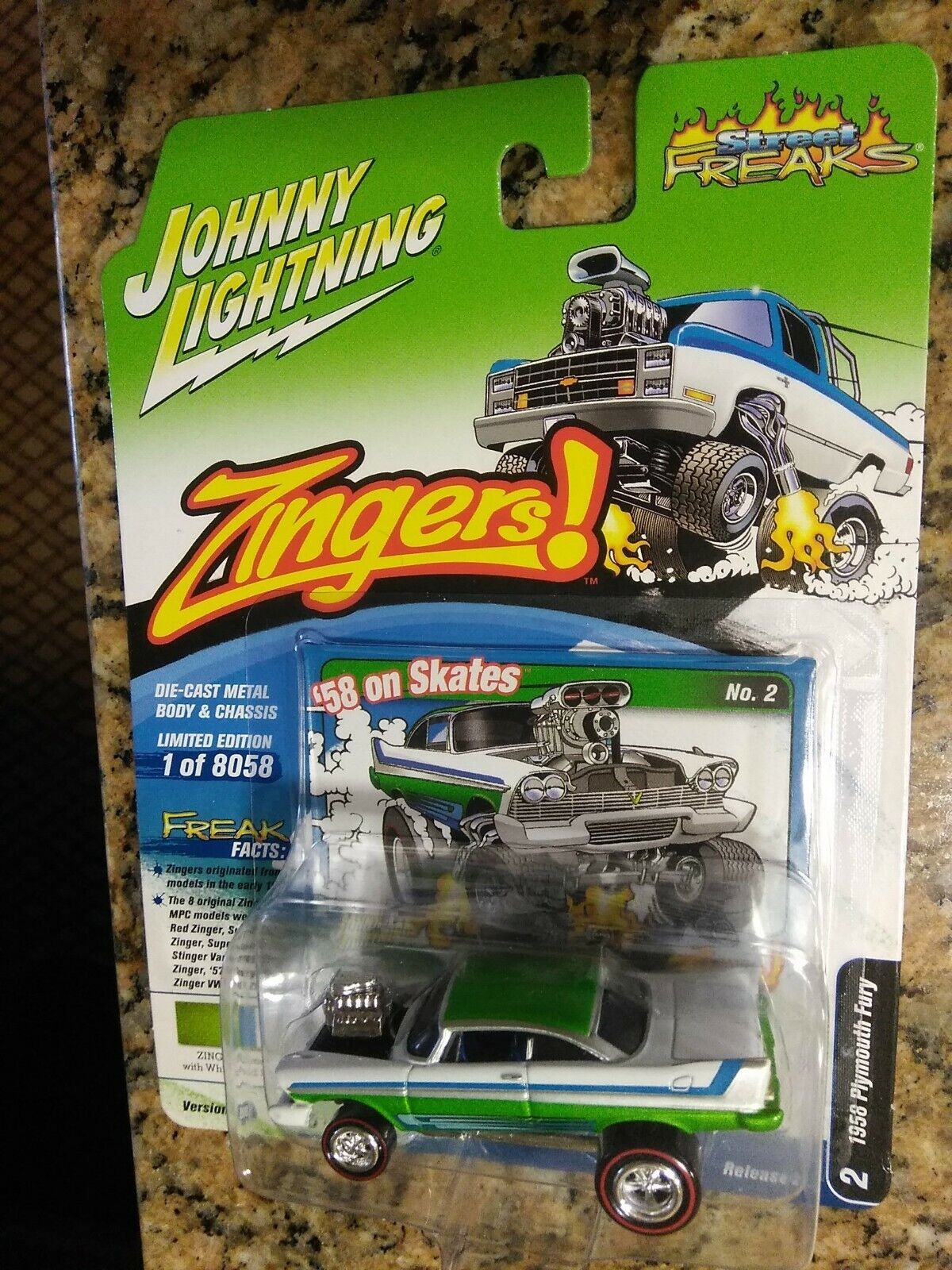 2022 Johnny Lightning 1958 Plymouth Fury Lime Green: Buy More Save More On S&H