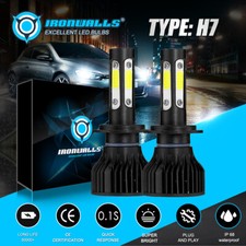 4 Sides H7 Bulbs 6500K White For Citroen C4 2004-2010 Low Beam LED Headlight