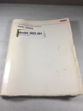 FMC, Wayne 993 AH Sweeper Parts Catalog Manual