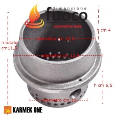 LAREL BRASIER CREGIOLO EN FONTE KARMEK UN POÊLE AMELIA GRETA AQUOS MARTA Cod. 162