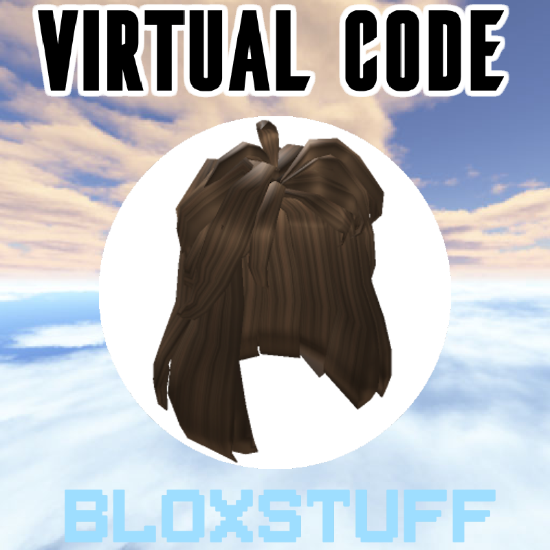 Roblox DevSeries Hide and Seek LONG BRUNETTE HAIR Virtual Item Toy Code  Only