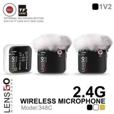 LENSGO 348C 2.4G Wireless lavalier Microphone System For DSLR Smartphone Video