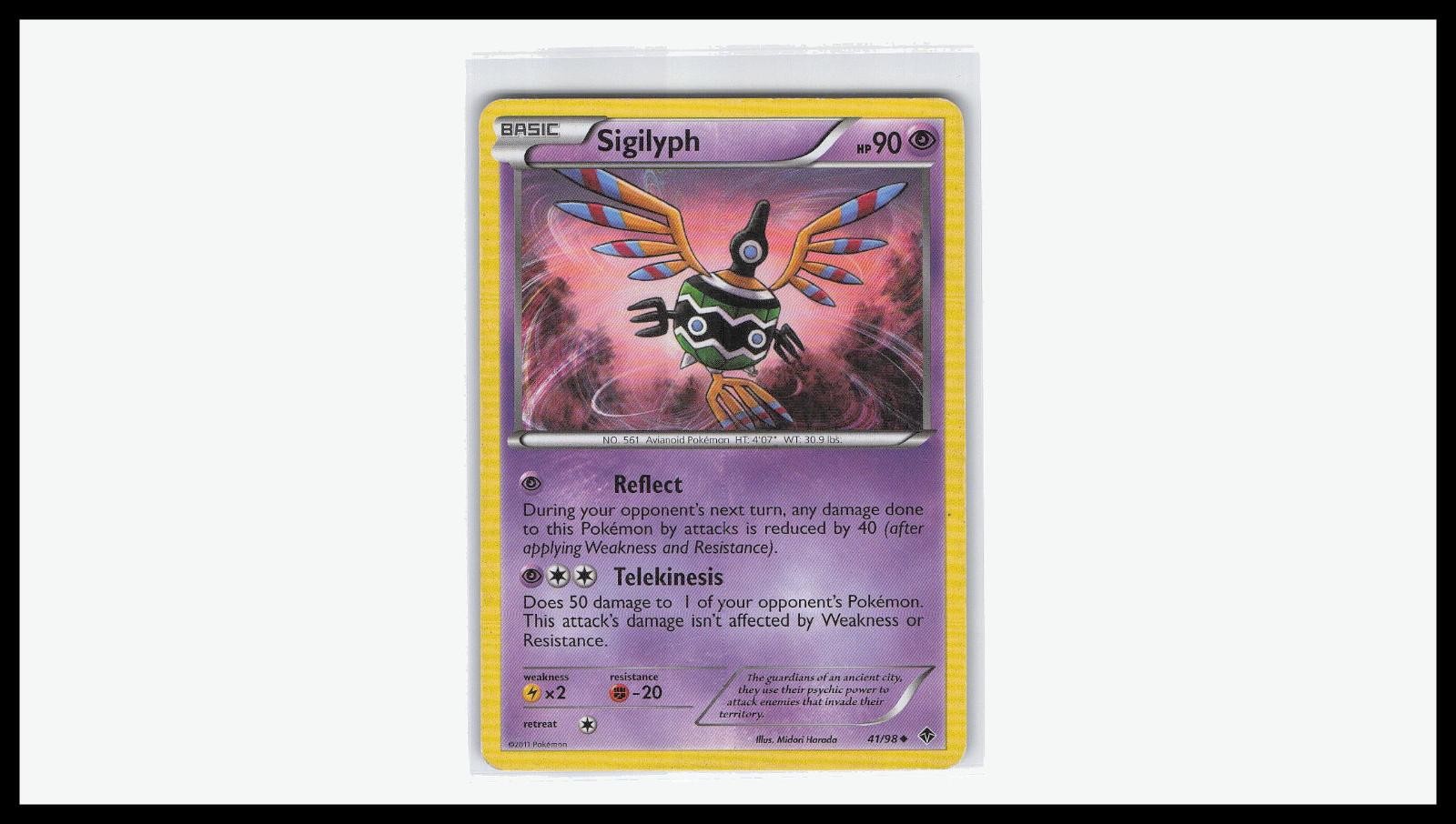Sigilyph 41/98 Uncommon Emerging Powers Pokemon Near Mint