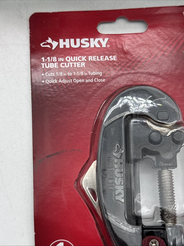 Husky 1-1/8 in. Quick-Release Tube Cutter w/ Fold-Away Reamer and Blade Storage - Image 2 of 2