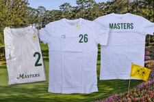 2026 Masters Augusta National Golf Caddie Tee T-shirt White Large Authentic 