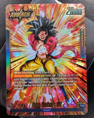 Son Goku GT FB03-104 Leader Alternate Art Raging Roar Dragon Ball