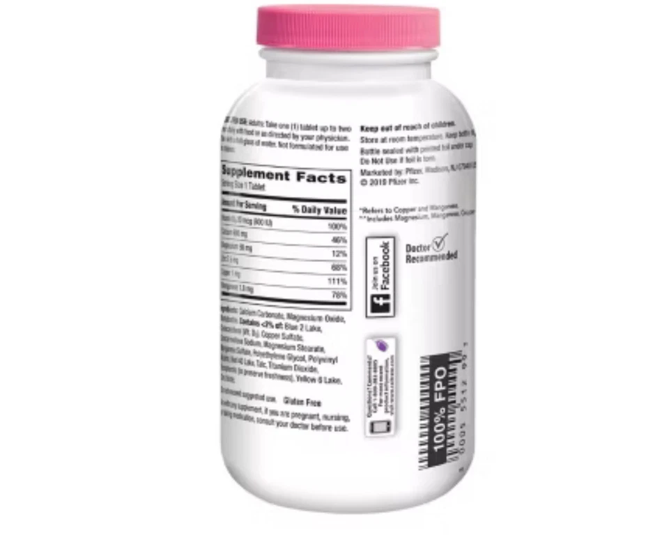 Minerales Caltrate D Plus con Magnesio y Zinc, 320 Comprimidos Foto 2 de 4