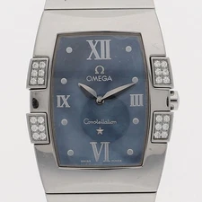 OMEGA 1586.72 Constellation WATCH blue SS QZ