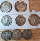 Lot of (8) Walking Liberty Halves Half Dollars 90% Silver 1917-1946 Dates
