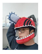 Anime Chainsaw Denji Pochita Hat Cosplay Costume Plush Mask Props Cartoon