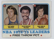 1973-74 Topps League Leaders Rick Barry Calvin Murphy Mike Newlin #156 HOF 1e5k