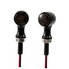 Motorcycle Turn Signal Light Mini LED Micro Blinkers Small Front Rear B-Black