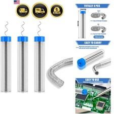 60/40 Solder Wire, 4 PCS Rosin Core Solder, Soldering Wire for Stained Glass,...