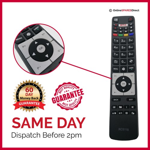 New Replacement RC5118 Remote Control For Polaroid P50D300S TV - Bild 7 von 11