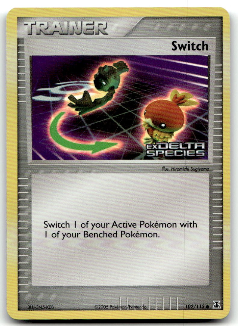 EXC-NM Stamped Reverse Holo Switch #102/113 (Delta Species)