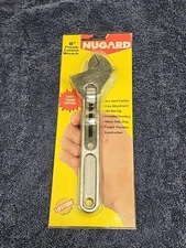 Rare Nugard 8” Thumb Cobtrol Adjustable Crescent Wrench 