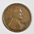 1914-S Lincoln Wheat Cent Semi-Key Date Rare Fine Free Shipping