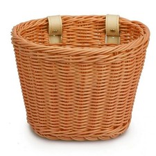 "Handwoven Rattan Bike Basket – Handlebar Carrier for Adults & Kids (UK)"