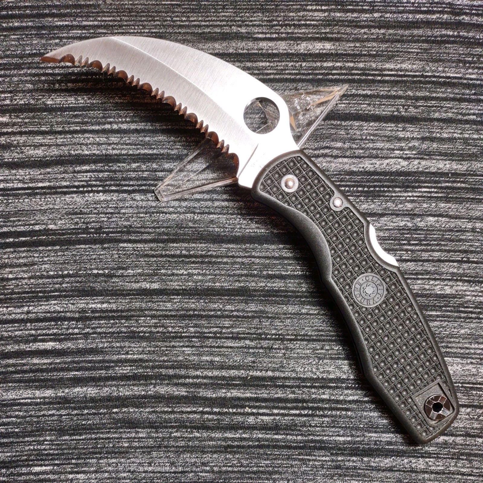 Very Rare Spyderco Spyderhawk "Endurahawk"C77SBK VG-10 Seki city classic
