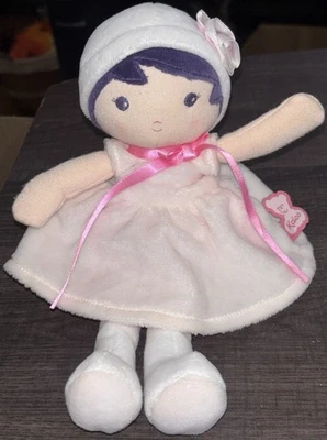 Kaloo Tendresse My First Fabric Baby Doll Soft Plush White Pink US97 - Image 1 of 2