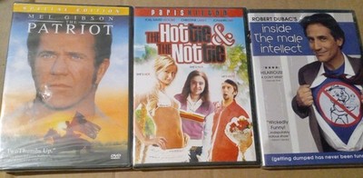 DVD Lot Of 3 The Patriot Hottie & The Nottie Inside Male Intellect