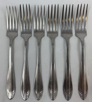 Gero Zilmeta 581 Visgraat Vintage 6 Stück Dessertgabel Gabel Set 17,5cm Besteck