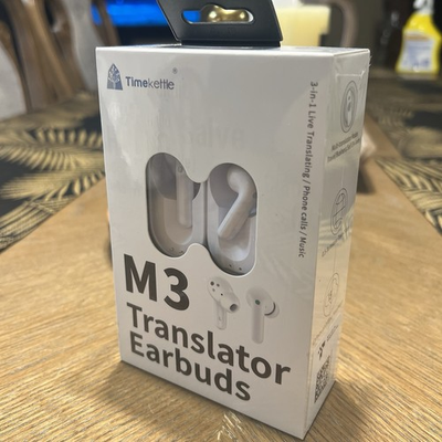 #ad Timekettle M3 Language Translator Earbuds White $48.99