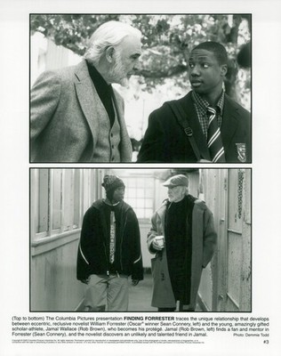 Sean Connery Rob Brown Finding Forrester Silver Gelatin Press Photo 2000 Movie
