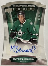 2015-16 Upper Deck Contours Mattias Janmark Autograph Rookie Card /499 #119 RC. rookie card picture