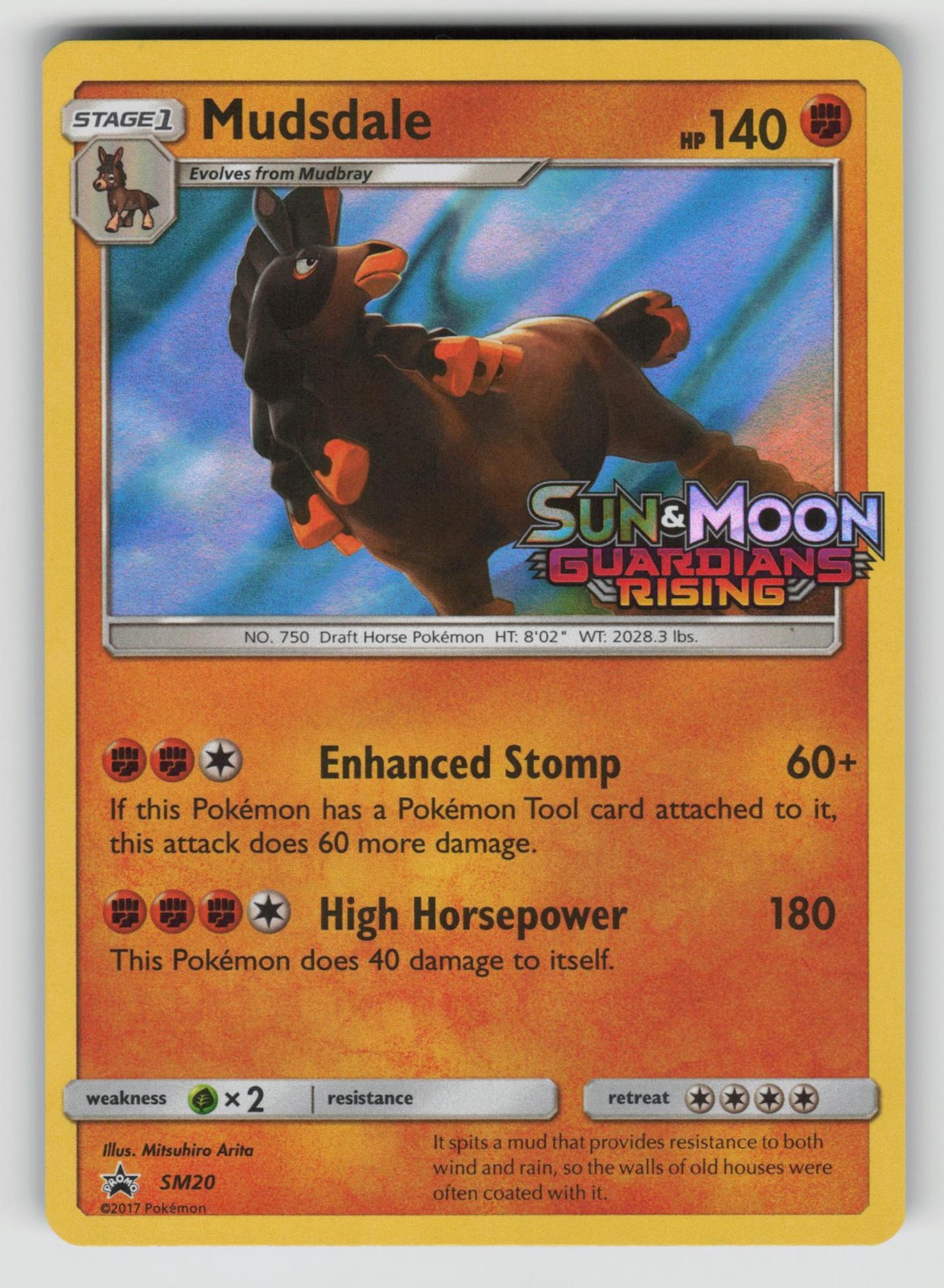 Mudsdale SM20 Promo SM Black Star Promos Pokemon LP