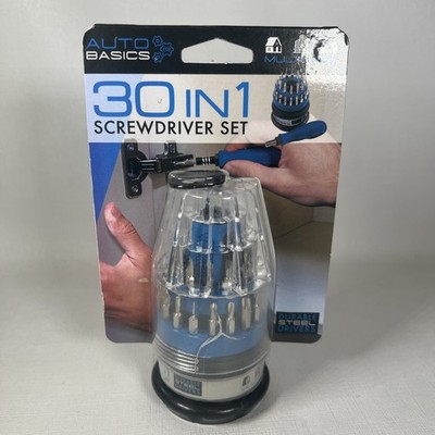 Auto Basic Multi - Use 30 in 1 Screwdriver Set Durable Steel Drivers