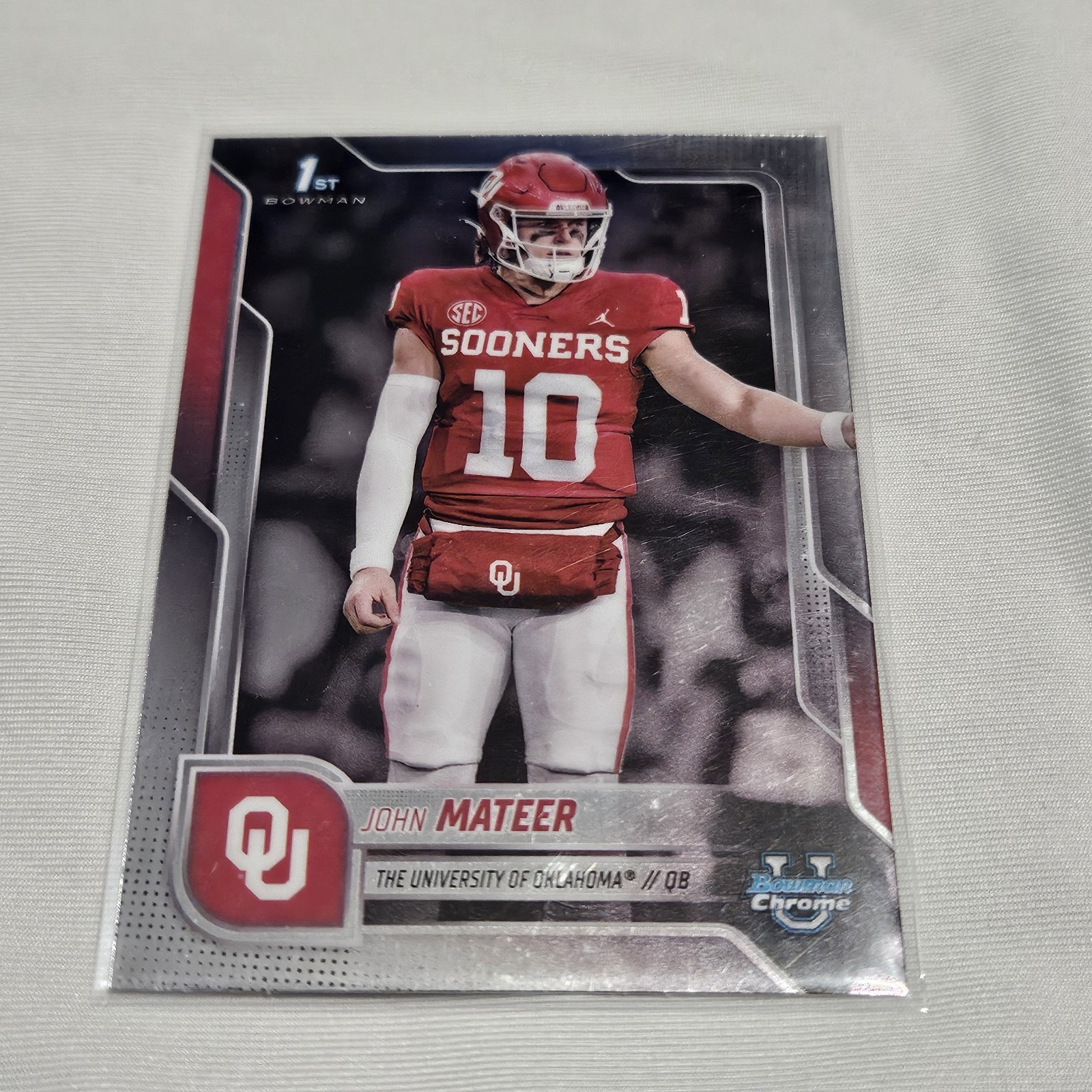 2025 Bowman U Chrome John Mateer 1st Bowman Oklahoma 1