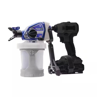Truecoat 360-Handheld Cordless Connect Drill Paint Sprayer with Small Project Cu
