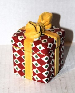 CHRISTOPHER RADKO Traditions HOLIDAY CELEBRATIONS Gift SUGAR  BOWL/Trinket Box