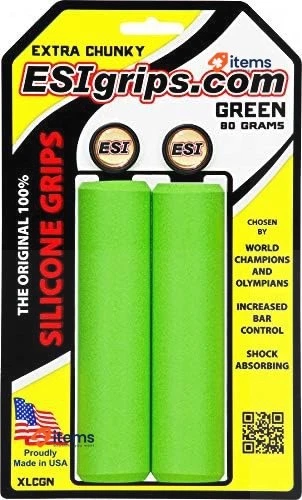 ESI Grips Extra Chunky Handlebar - Green Tape Pads Bike Components Parts - Image 2 of 3