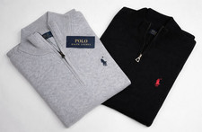 Men’s Ralph Lauren Long Sleeve 1/4 Half Zip Cotton Jumper